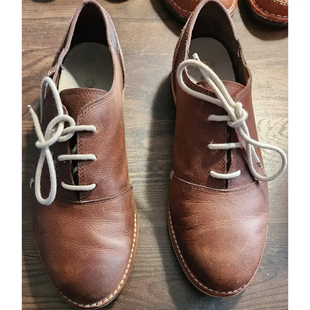 Ahnu Emery Oxford Leather & Suede Preppy Size 8